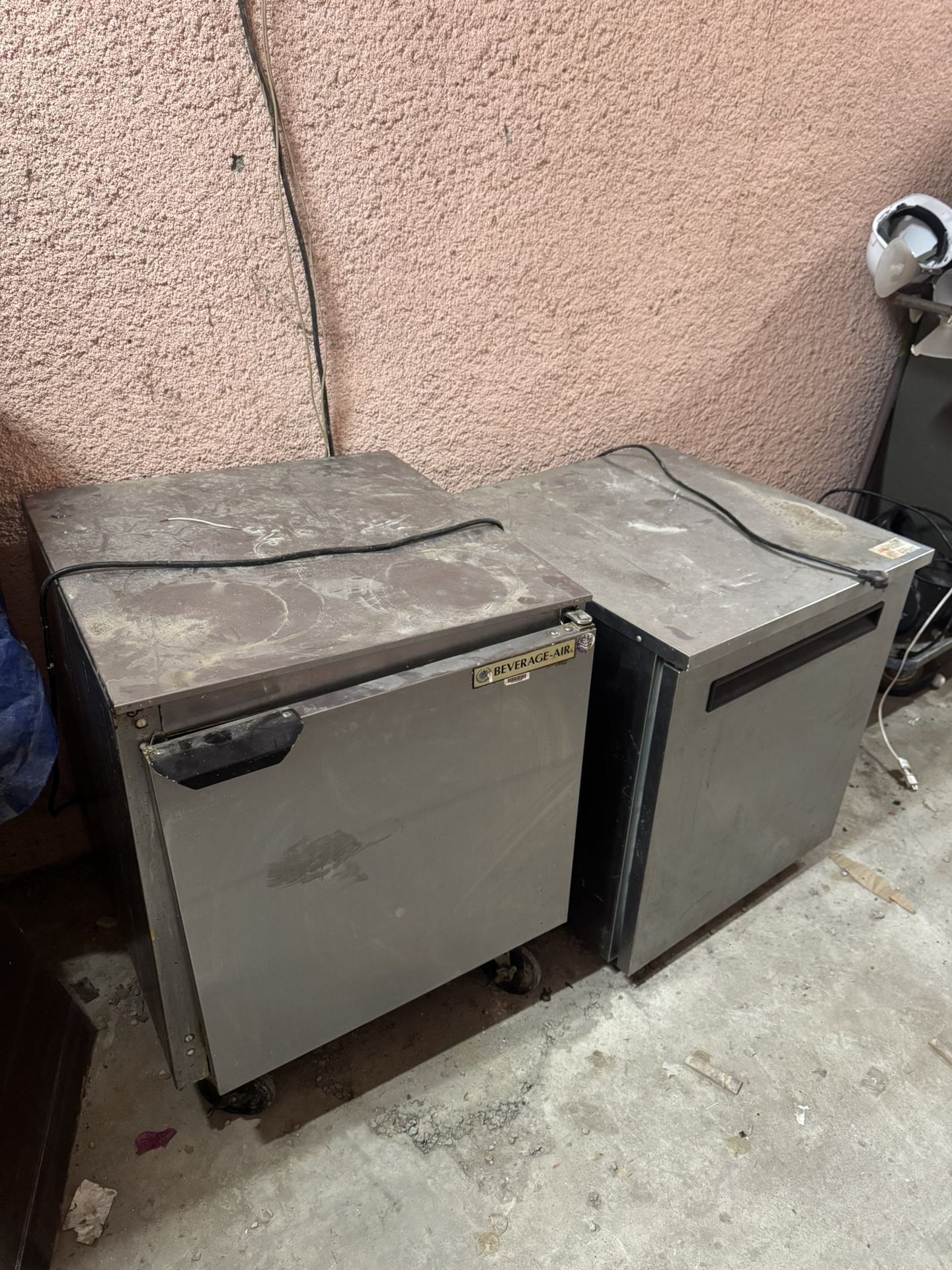 2 beverage air fridges
