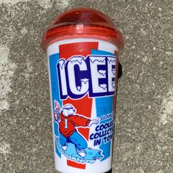 GlamLite Icee Lip Gloss Trio Set + Reusable Cup, Lid, NO Straw - Sealed (1 set)