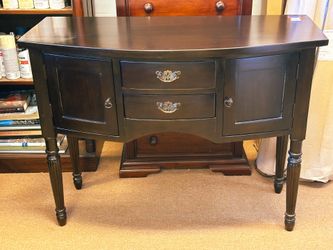 Sideboard Cabinet 2 Drawer, 2 Cabinet, Solid Wood Mahogany