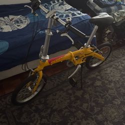 Yellow Foldable Bike 