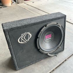 Kicker Subwoofer Box Bass 10” 4ohm