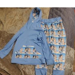 BLUEY HOODIE AND PANT SET 2T