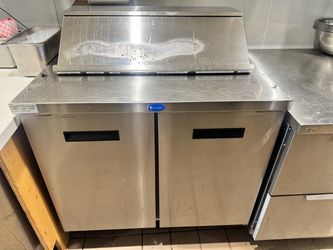 Randell 2-Door Stainless Steel Sandwich Prep Table