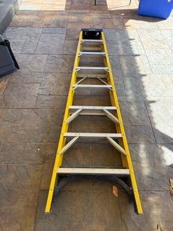 8 ft. Fiberglass Step Ladder with 250 lbs. Load Capacity Type I Duty Rating