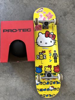 Girls Skateboard Hello Kitty And New Helmet Zumiez