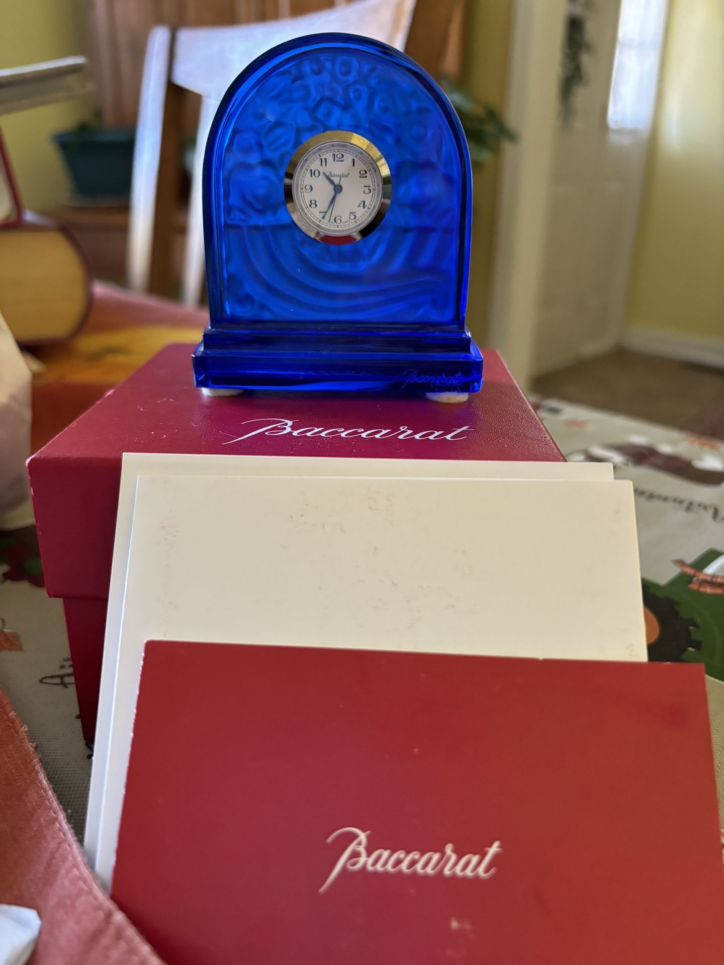 Baccarat Table Clock