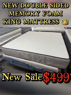 NEW DOUBLE SIDED MEMORY FOAM KING MATTRESS