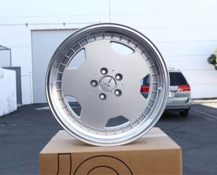 Mercedes AMG Classic Style 18x8/18x9 Silver Staggered Wheels 5x112 ET25 Set of 4