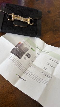 Celine Paris Black Monogram Wallet