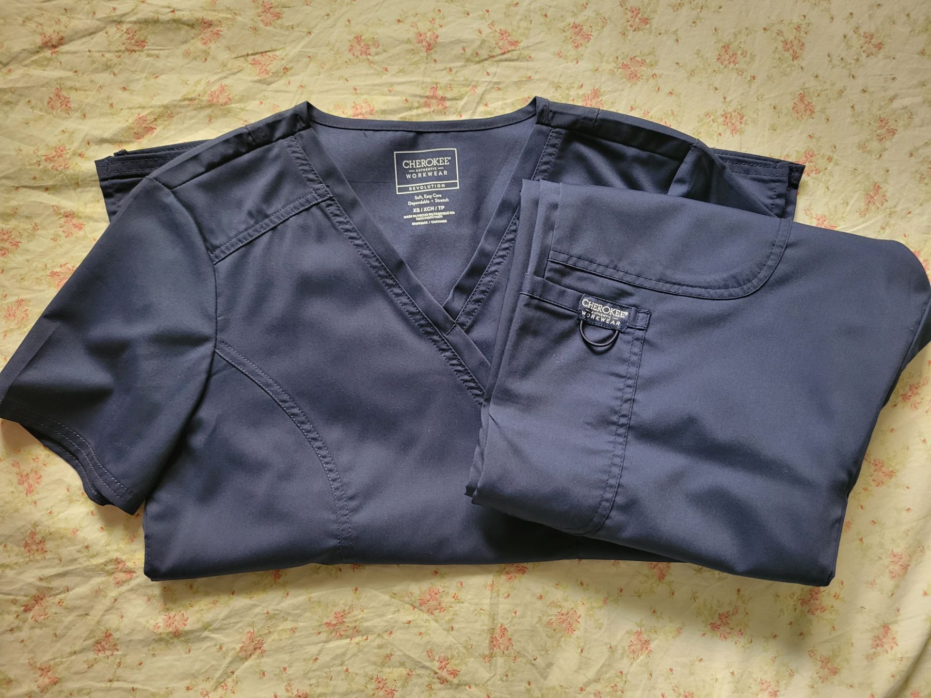 Navy Blue Scrubs Set