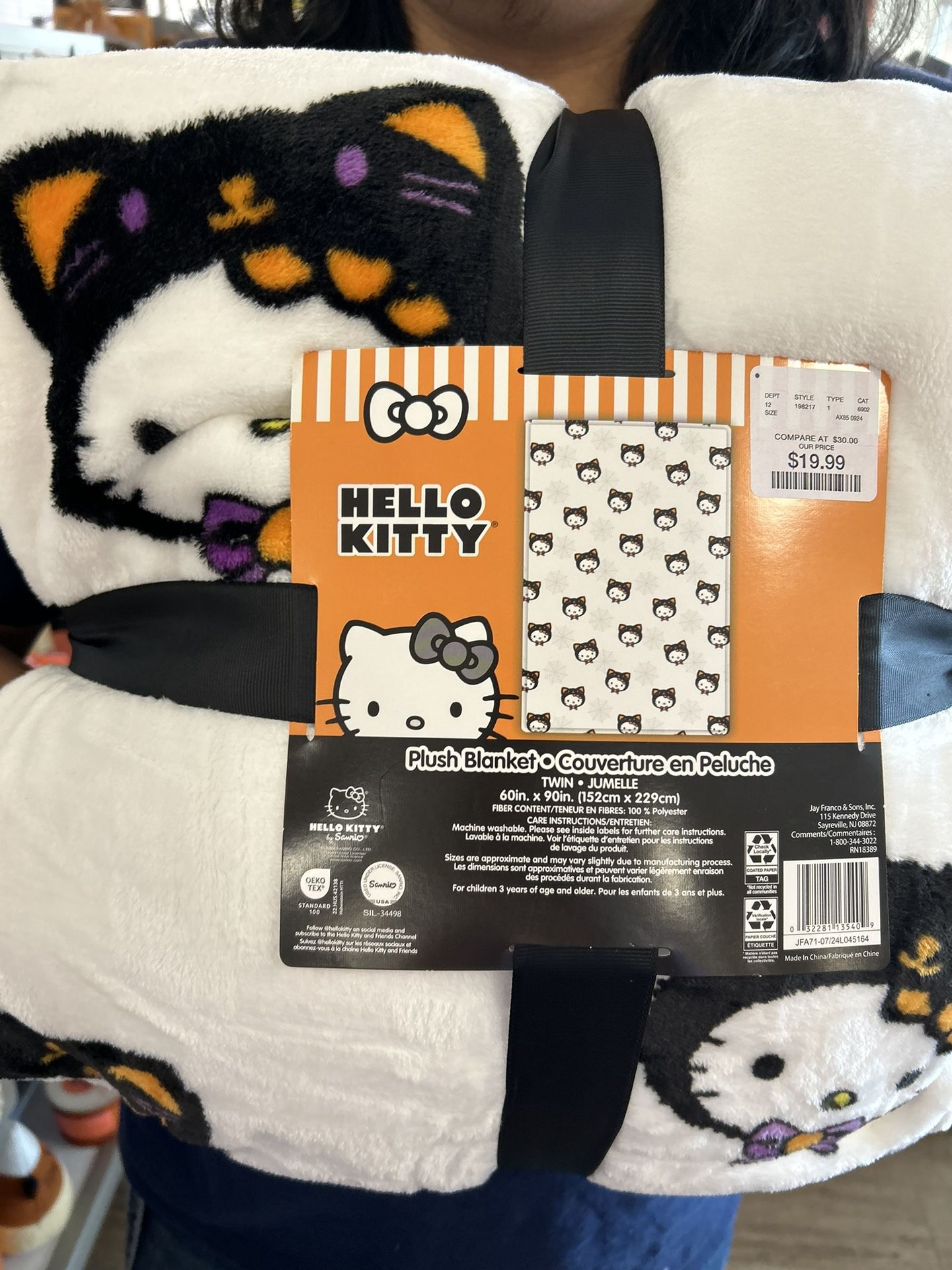 Hello Kitty Halloween Blanket