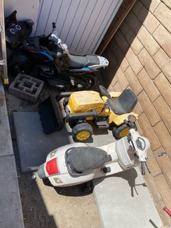 Three free electric kid vehicles