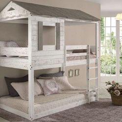 Farm House Rustic Bunk Bed 
