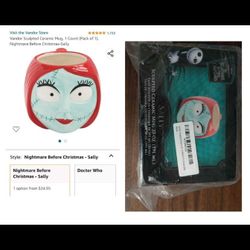 NEVER USED  Large Ceramic Mug 20oz - Nightmare Before Christmas - Sally
