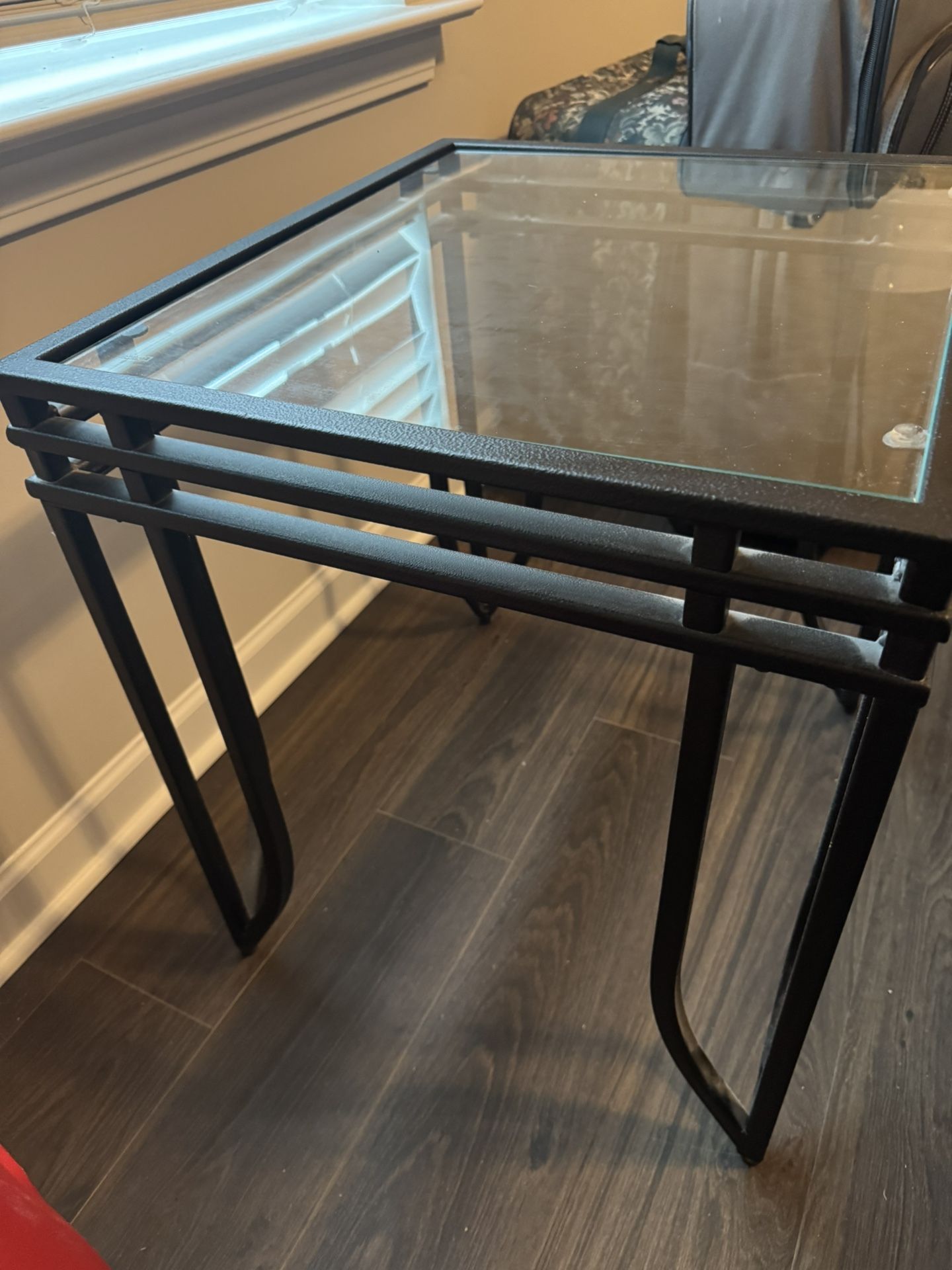 End Tables With Glass Top!