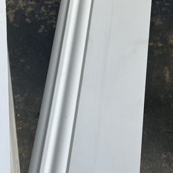 Baseboard and crown moldings