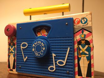Fisher Price Vintage 1960’s Jack Jill TV Radio Musical Toy Nursery Decor. Condition is "Used" and shows obvious signs of wear from age (please refer