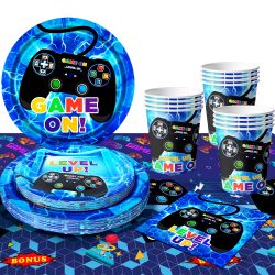 Gamer Birthday Decorations Blue