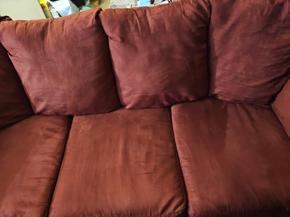 Red Sofa Couch $300