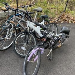(4) Adult Bikes 