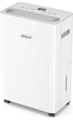 2500 Sq.Ft Max 32 Pints Dehumidifier for Basement with Drain Hose
Dehumidifiers for Home, Large Room, Bathroom, Bedroom, Quiet With Smart Compressor, 