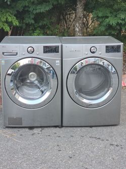 LG  XL CAPACITY WASHER 4.5cuft  AND ELECTRIC DRYER 7.4cuft. WORKS PERFECT WITH 45 DAYS WARRANTY