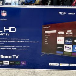 TCL 43-inch Class S3 1080p FHD LED Smart TV with Roku