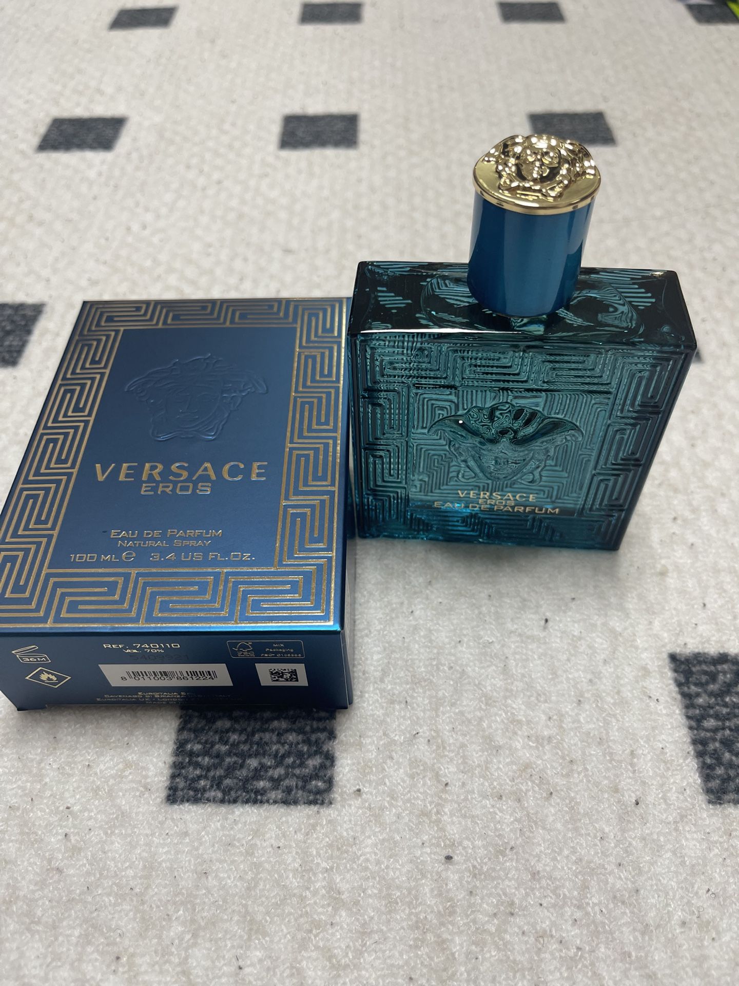 Versace Blue Bottle Eros Men Cologne 100ml