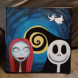 Nightmare Before Christmas Original OOAK Painting
