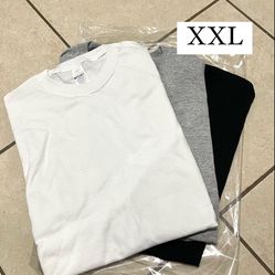 -T-shirts Pack Of 3 For Men. Size XXL.  (Paquete de camisetas para hombre Talla XXL)