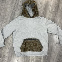 Men’s Fur Hooded Hoodie 