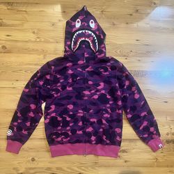 Bape Hoodie Purple ABC Camo