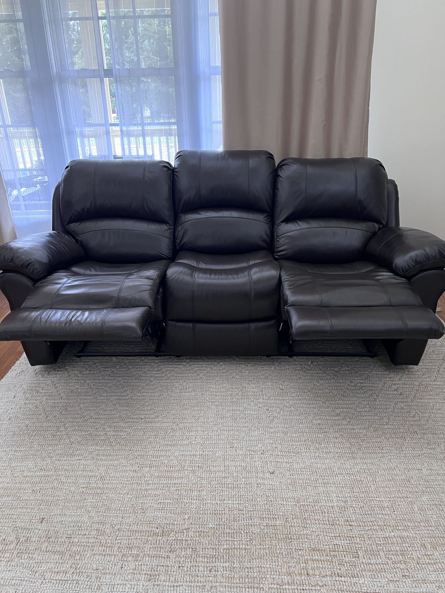 Leather Sofa/Couch Chocolate
