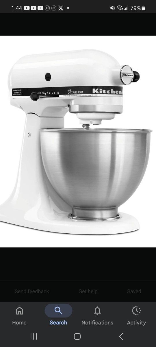Kitchenaid Classic Plus Mixer