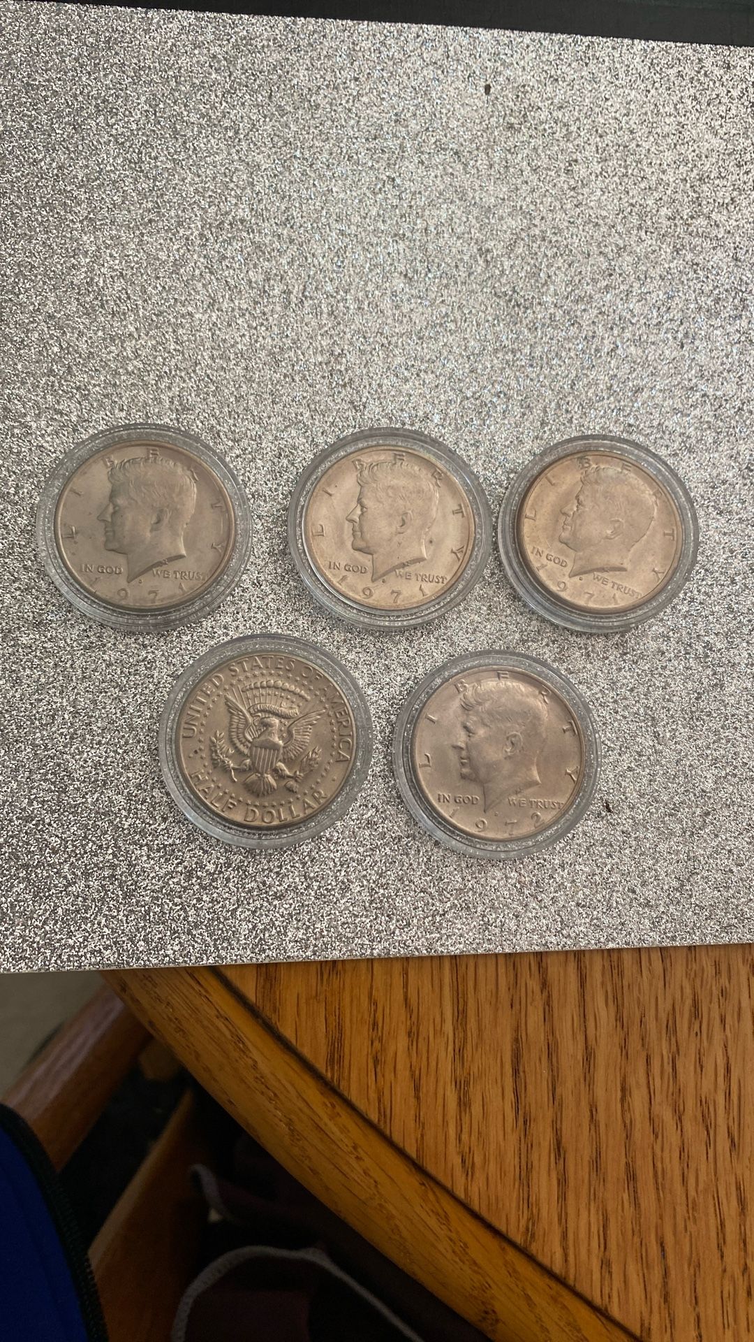 Kennedy half-dollars in pristine shape