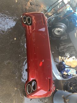 2010 IS F SPORT REAR BUMPER W SENSORS, MUFFLERS & REFLECTORS 