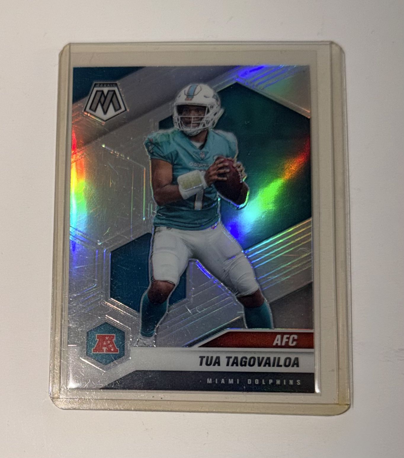 Tua Tagovailoa 2021 Panini Mosaic #228 Silver Prizm
