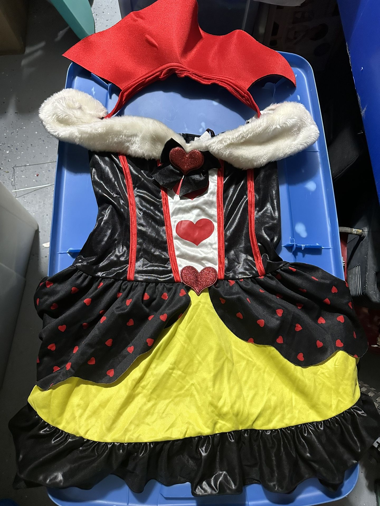 Sexy Queen Of Hearts Adult Costume Dress Small 