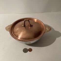Vintage Copper, Brass And Silver Bowl