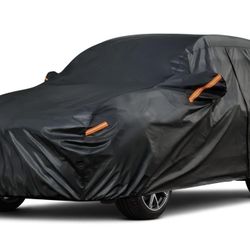 7 Layers Heavy Duty SUV Truck Car Cover Waterproof All Weather Full Exterior Outdoor Snow Sun Uv Protection with Zipper for Automobiles Universal