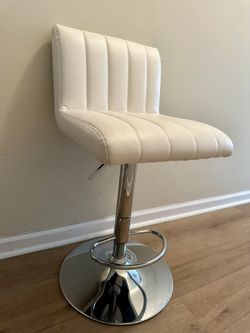 Adjustable White Stool/Chair