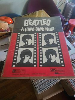Beatles hard days night promo poster