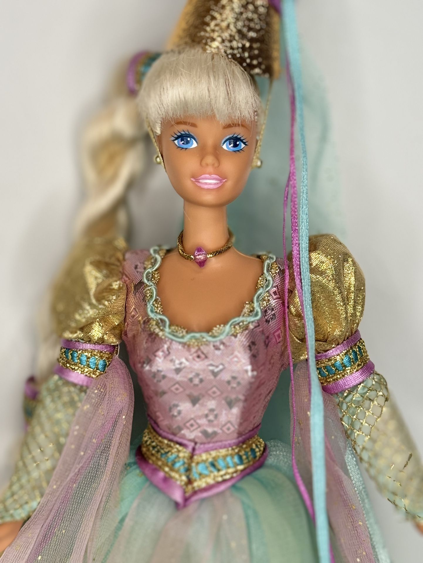 Vintage Barbie 1990’s Rapunzel Doll- Detachable Hair Extensions