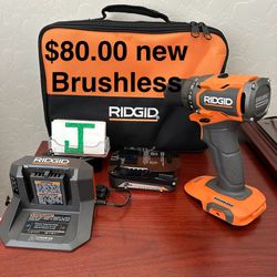 Ridgid Drill $80.00 New Brushless 