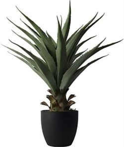Damomo 27 Inch Sansevieria Feaux Plants Agave Snake Plant