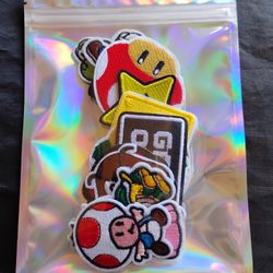 Super Mario Patches Lot 
