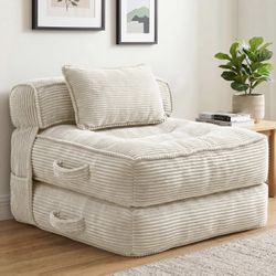 Brand New in box Folding Sofa Bed Convertible Sleeper Chair – Beige