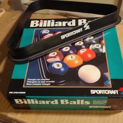 Sportscraft Billiard Balls For Pool Table With 8 Ball Matching Rack