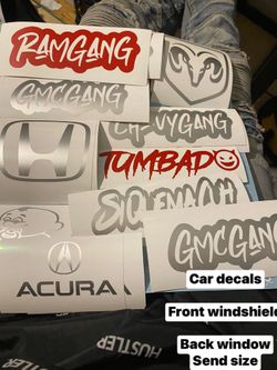 Custom Car Decals Vinyl Stickers Bundle