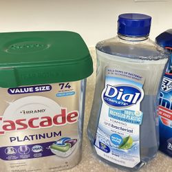 74 Dishwasher Detergent, Hand Wash, Dishwasher -Film Remover